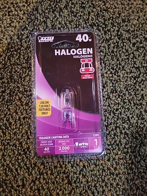 FEIT ELECTRIC 40W  G9 USE ON 120VOLT FIXTURES ONLY NEW! - Image 1 of 2