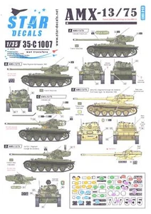 Star Decals 1/35 French AMX-13/75 Cold War Markings - Picture 1 of 2