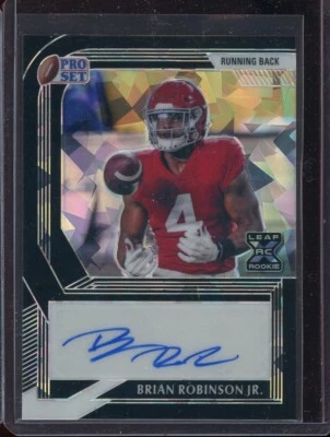 2022 Leaf Pro Set Metal Crystal Black Brian Robinson Jr Rc Auto (2/10) - Image 1 of 2