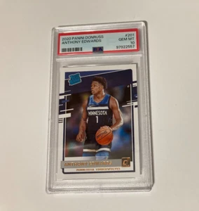 2020 Panini Donruss #201 Anthony Edwards Rated Rookie PSA 10 Gem Mint - Picture 1 of 2