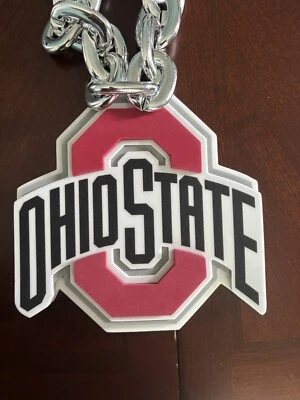 Ohio State Buckeyes Fan Chain Silver Chain Necklace. New! Fast Shipping! NWT! - Image 1 of 4