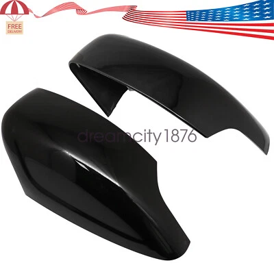 Fit for Volvo XC60 2010-2013 Black Left & Right Side Rearview Mirror Cap Cover - Image 1 of 4