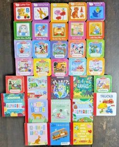 Huge 24 Lot Mini Small Board Books Disney Baby Einstein Kids Childrens Toddler - Picture 1 of 3