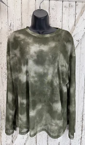 Dazy Pull Over Sheer Camo Long Sleeve Top Shirt Cover Up - Bild 1 von 6