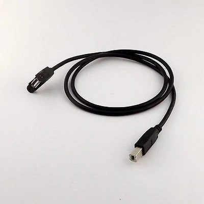 1x USB 2.0 A Female Socket Panel Mount To USB B Male Plug Extension Cable 1m 3FT - Image 1 of 4
