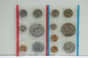 1973 US Mint Set Unc 13 Coins P/D/S Orig Cello & Envelope - Picture 1 of 4
