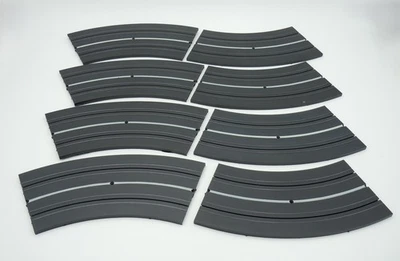 AURORA SUPER MODEL MOTOR PISTA ANCHA CALIBRE O 15" 1/8 CURVAS ~ 8 PIEZAS MUY BUEN ESTADO-EXCELENTE Foto 1 de 4