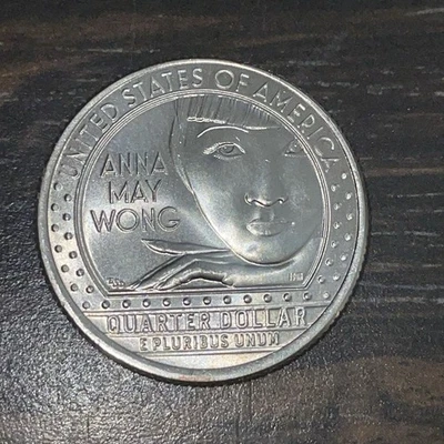 2022 P Anna May Wong Quarter ERROR “IN COD WE TRUST” United States America Coin - Image 1 of 4