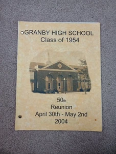 Granby High School 50th Reunion Booklet Class Of 1954 Norfolk, VA 2004  - Picture 1 of 11