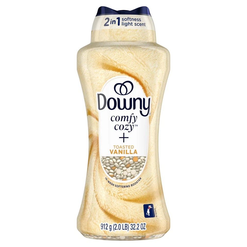 Downy Blends In-Wash Laundry Scent Booster Beads Toasted Vanilla Scent 32.2...