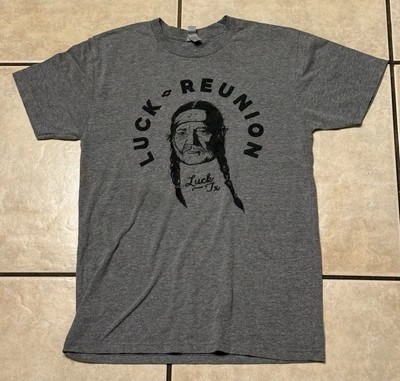 Camisa Willie Nelson Luck Reunion Pequeña Outlaw Country Pancho Zurdo Austin Texas Foto 1 de 4