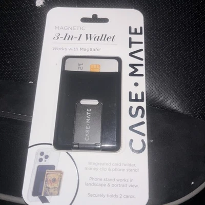 Case-Mate Magnetic 3 in 1 Wallet Works with MagSafe - Black Sealed NEW - Image 1 of 4