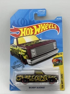2019 HOT WHEELS HW ART CARS '83 CHEVY SILVERADO 6/10 247/250 #1 - Imagen 1 de 2