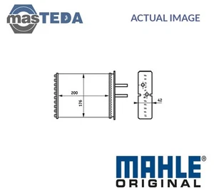 AH 161 000S HEATER RADIATOR EXCHANGER LHD ONLY MAHLE ORIGINAL FOR FIAT PUNTO - Picture 1 of 5