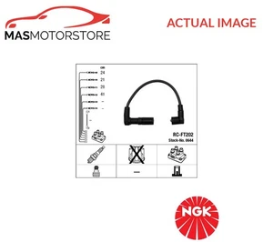 IGNITION CABLE SET LEADS KIT NGK 0644 P FOR FIAT PUNTO 1.4 GT TURBO 1.4L - Picture 1 of 5