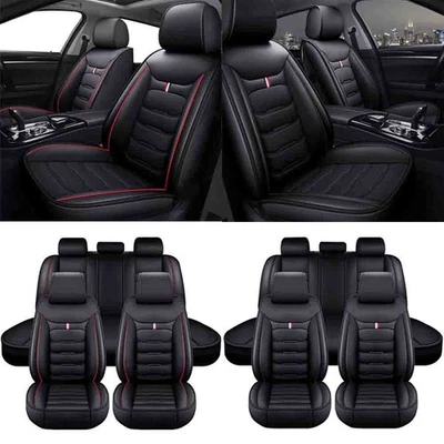 For Dodge Avenger Caliber Car Seat Cover PU Leather Full Set Front Rear Cushion - Image 1 of 4