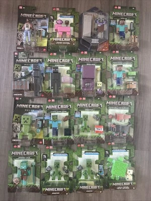 20+ OPTIONS! Minecraft Action Figures - Mattel Mojang 15th Year, Movie, Dungeon - Image 1 of 4