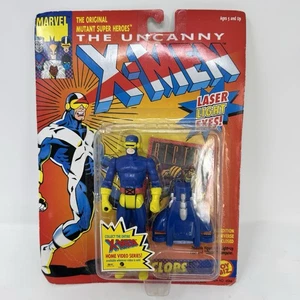 Marvel The Uncanny X-Men CYCLOPS 5" Action Figure Laser Light Eyes NOS - Picture 1 of 7