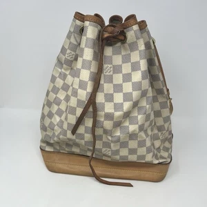 Louis Vuitton Damier Azur Noe Large Shoulder Bag Tote AR5103 - Picture 1 of 24