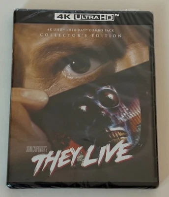 They Live (4K Ultra HD/Blu-ray, 1988) Scream Factory - John Carpenter - NEW! - Image 1 of 2