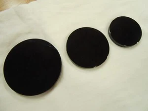 Specchio scrying 3" CRISTALLO NATURALE OSSIDIANA NERA DIVINAZIONE 8 cm 3,15 pollici - Foto 1 di 4