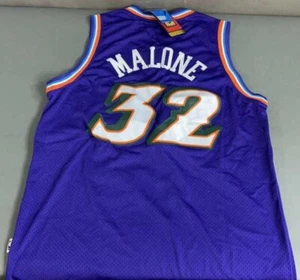 Camiseta de baloncesto Karl Malone Utah Jazz NBA talla XL +2 NUEVA CON ETIQUETAS (Adidas, #32, púrpura) - Imagen 1 de 6