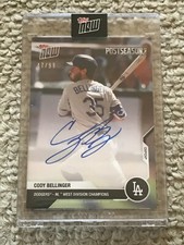 2020 Topps Now LA Dodgers PostSeason CODY BELLINGER Auto # 47/99 Parallel