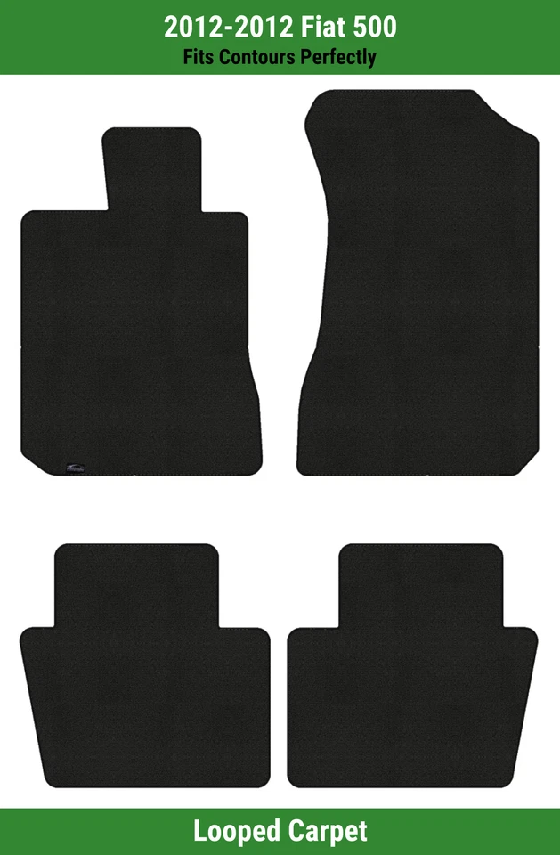 Lloyd Classic Loop Front & Rear Row Carpet Mats for 2012 Fiat 500  - Image 1 of 4