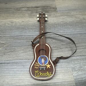 2001 Disney Pixar Hasbro TOY STORY Woody Replacement Guitar 7" Good Strap