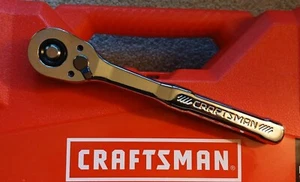CRAFTSMAN 3/8 FULL POLISH Thin Profile Fine Tooth Ratchet socket wrench - Picture 1 of 1