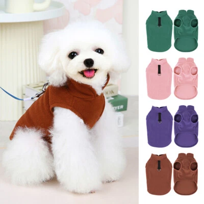 Warm Pet Dog Vest Clothes Fleece Puppy Cat Sweater Coat Jacket Winter Apparel - Image 1 of 4