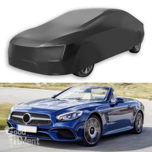 Schwarz Indoor Draussen Wasserdicht Autoabdeckung Car Cover Für Mercedes-Benz SL - Bild 1 von 12