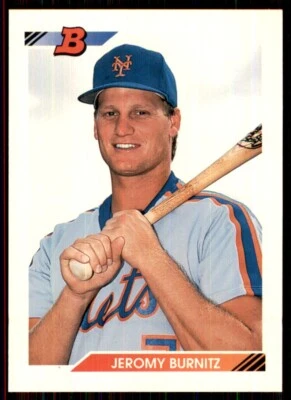 1992 Bowman Jeromy Burnitz New York Mets #189 - Image 1 of 2