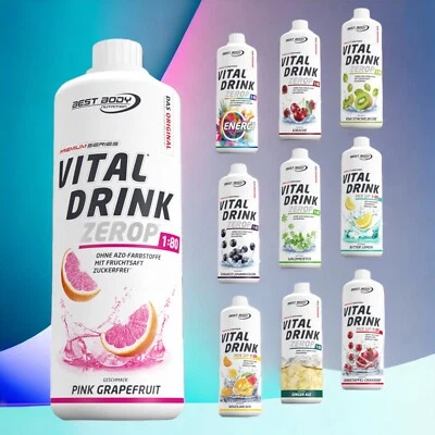 10 Flaschen Best Body Nutrition Vital Drink  Zerop Getränke Sirup  9,89€/Ltr. - Bild 1 von 2