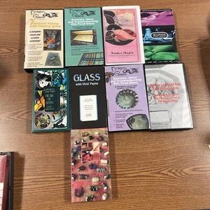 Vtg VHS VCR Tapes Glass Bead Making Solder Kiln Cutting DIY Stained Glass Flosin - Bild 1 von 9
