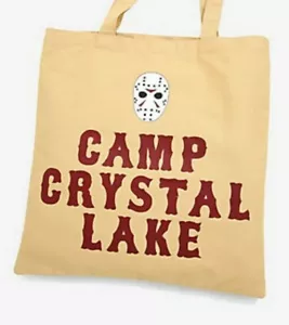 Friday the 13th Camp Crystal Lake Halloween Tote Bag Jason Mask Horror Movie NEW - Picture 1 of 3