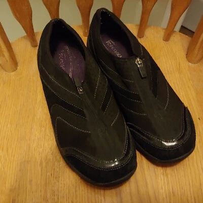 Easy Spirit Explore 24 Esellicott Womens Black Suede Zip Athletic Shoes SZ 10 M - Image 1 of 4