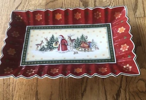 Villeroy & Boch Toy’s Fantasy Rectangle Cake Plate/ Serving Dish/Tray, Christmas - Picture 1 of 7