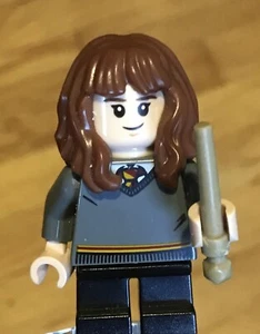 LEGO Harry Potter Young HERMIONE GRANGER Minifig with Wand - Picture 1 of 3