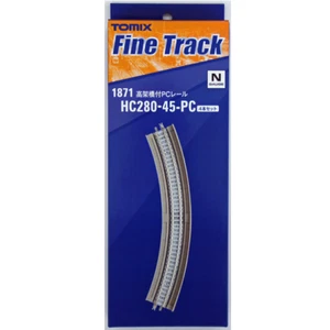 Tomix 1871 Viaduc Courbe / Overhead Curved PC Tracks HC280-45-PC(F) 4pcs - N - Picture 1 of 2
