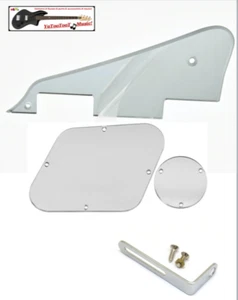 Set Pickguard Les Paul Silver Mirror 1 Ply Acrylic For All LP - Picture 1 of 6