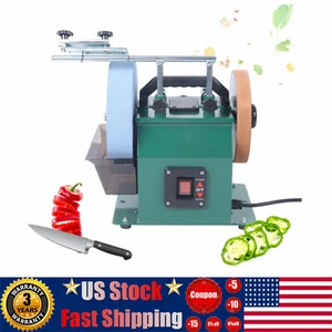 Electric Grinding Blade Sharpener Machine Belt Sander Polishing Bench Grinder - Picture 1 of 18