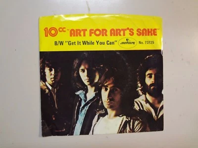 10 C.C.: Art For Art’s Sake 4:12-Same-U.S. 7" 75 Mercury DJ Label 441 w/Rare PSL - Image 1 of 4