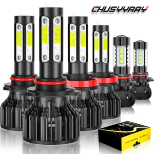 For Chevy Malibu 2013 2014 2015 LED Headlight High Low Fog Light Bulb Combo 6pcs - Picture 1 of 12