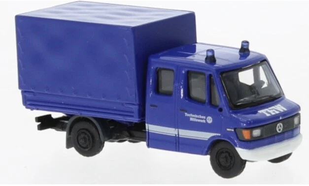 Brekina 36956 - 1/87 Mercedes L 307 D Doka 1988, THW - Nuovo - Immagine 1 di 1