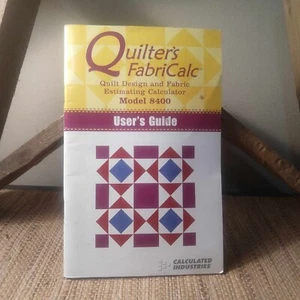 Quilters Fabricalc Fabric Calculator MANUAL ONLY Model USER GUIDE ONLY - Imagen 1 de 2