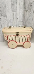 Vintage Zirkuswagen Geldbörse aus Holz - Bild 1 von 7