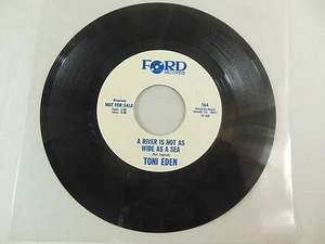 TONI EDEN: RARE Promo: River not as Wide../..One Alone: Ford 164/60's Teen/  EX+ - Picture 1 of 2