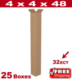 25 - 4x4x48 Cardboard Mailing Packing Shipping Box Golf Club Corrugated Carton - Picture 1 of 1
