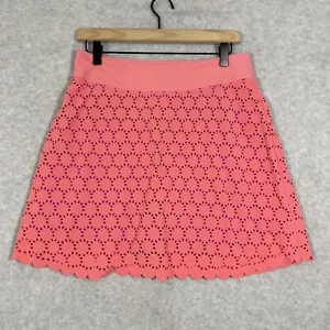 Title Nine Womens Size M Nimblene Laser Cut Skort Coral Scallop Hem Pickleball - Picture 1 of 6